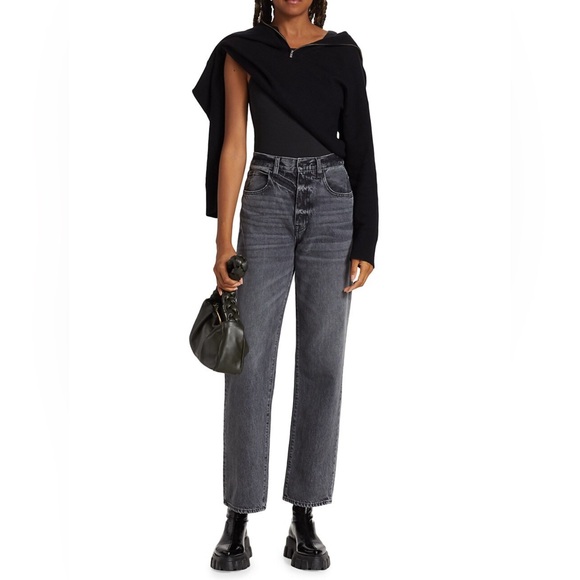 SLVRLAKE Brooklyn Relaxed Straight Leg Jeans - Picture 3 of 12